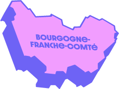 Carte des librairies indépendantes Bourgogne-Franche-Comté